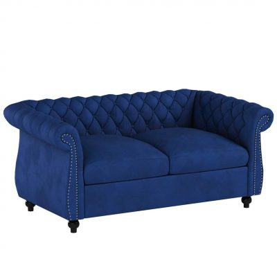Navy Blue Luxury Sofa - $60