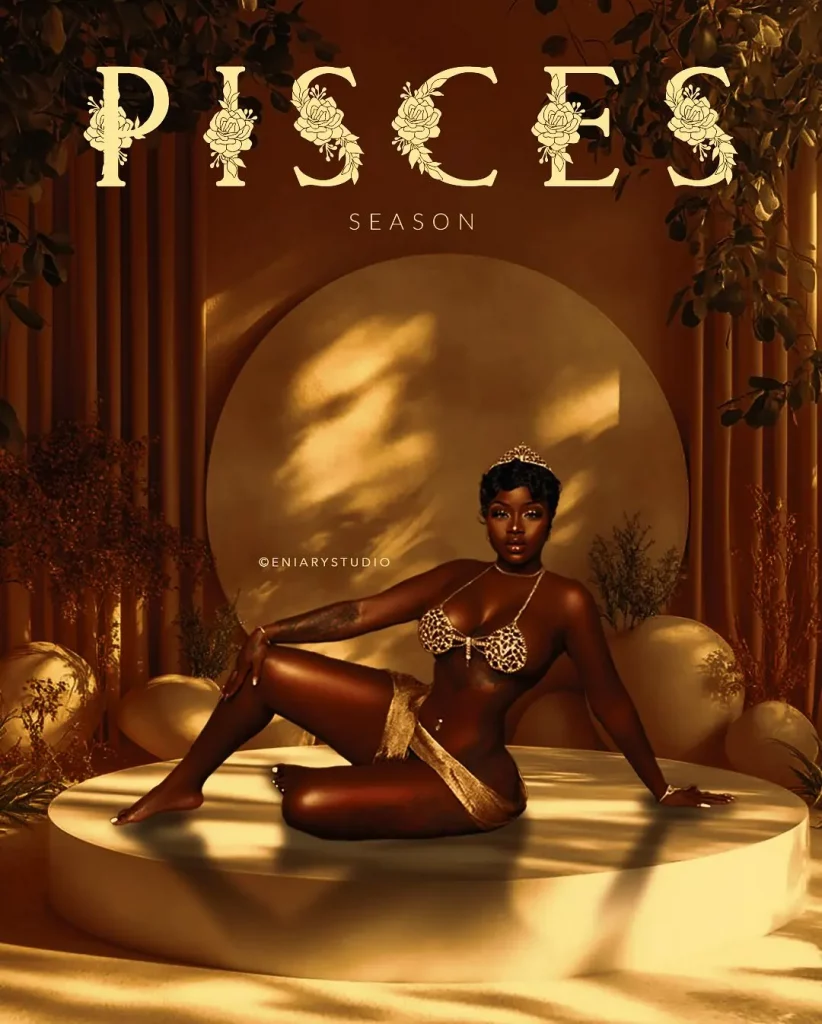 Luxury Pisces birthday photoshoot concept