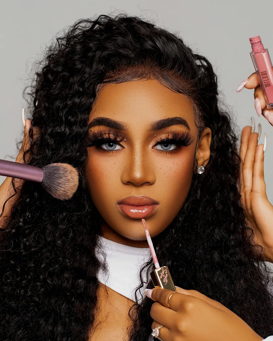 Beauty campaign model photographed by Éniary Studio